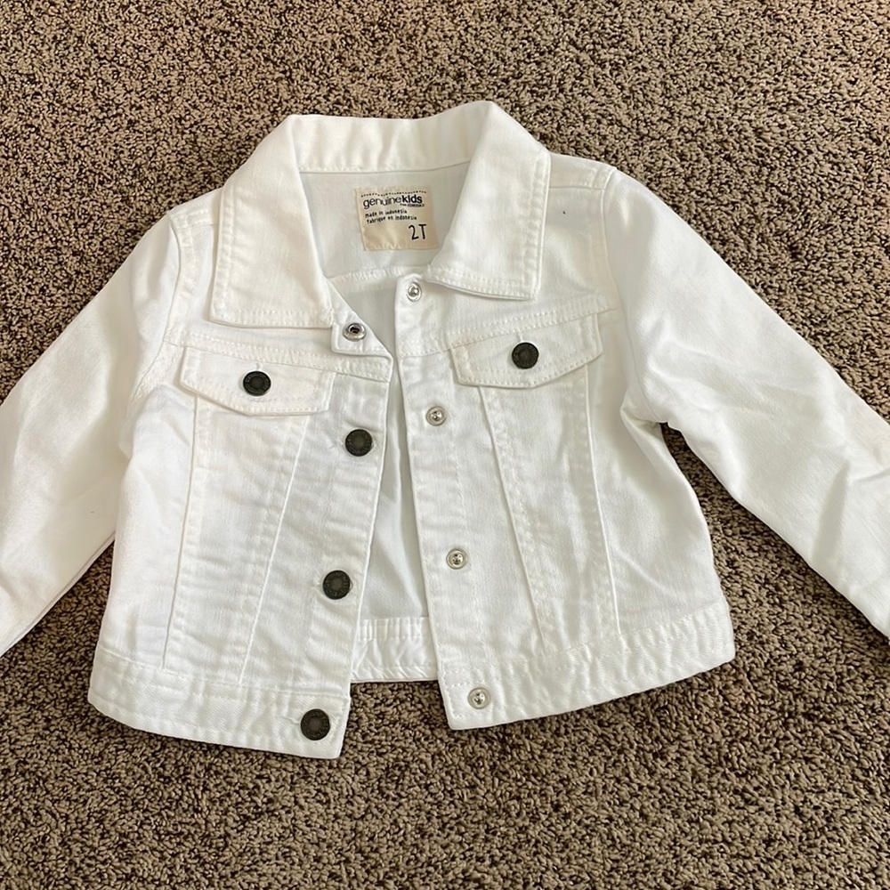 White denim jacket